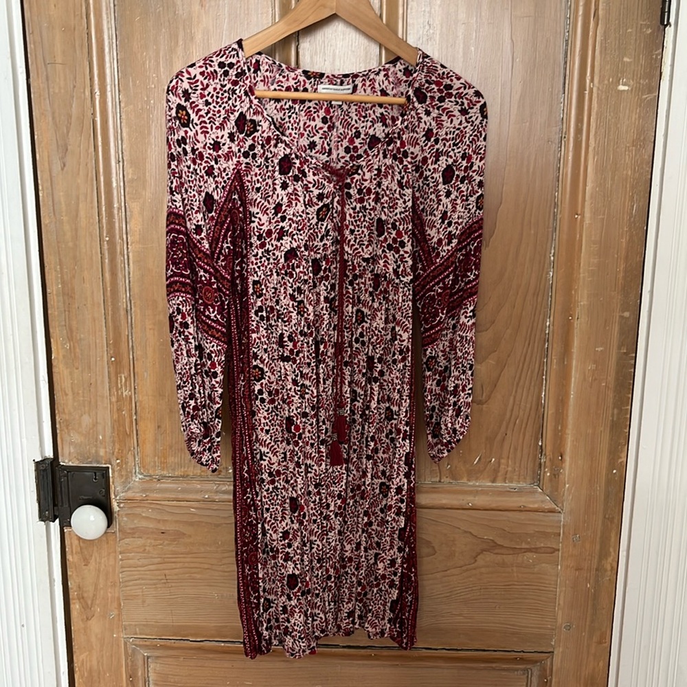 American Eagle Midi Sundress with Bishop Sleeves